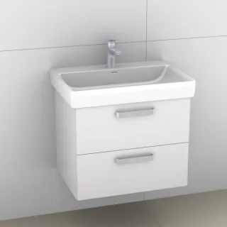 Artiqua 415 Waschtischunterschrank für Pro S 810964 Weiß Hochglanz, 415-WU2L-L55-7016-68 415-WU2L-L55-7016-68