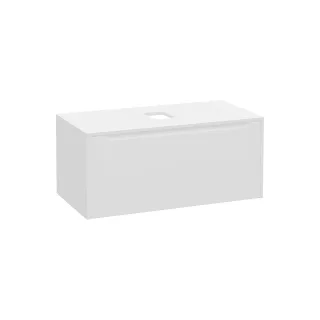 VitrA New Integra Square Waschtischunterschrank (Aufsatzwaschtisch) mit 1 Weiß Matt,80283 80283