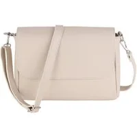 MIRROSI Umhängetasche Damen, Crossbody Bag, Echtleder Made in Italy (1 Tasche 2 Gurte oder Basic Version 1 Tasche 1 Gurt), 27x20x7cm (BXHXT) Mittelgroß