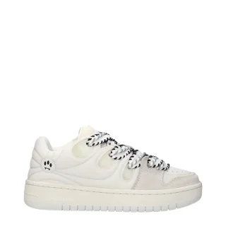 Barrow Weiße Leder Low-Top Sneakers