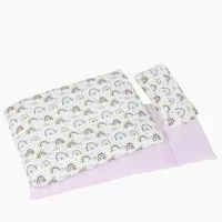 goki Puppen Bettwäsche Puppenbettzeug Regenbogen, (packung, 3-tlg., set), für Puppen zwischen 55 cm und 70 cm.