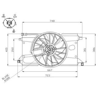 NRF K?hlerl?fter Ford C-Max Focus 47961