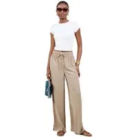 LIPSY Palazzohose Lipsy Hose mit weitem Bein und Leinen, Regular (1-tlg)