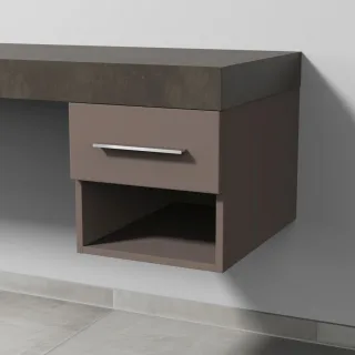 Sanipa Anbau-/Solitärschrank 2morrow (G3350) 340x350x520 Taupe-Matt, G33501T G33501T