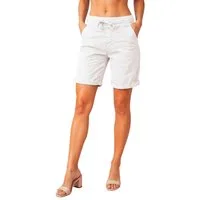 MELLY & CO Bermudas Baumwoll-Damen-Shorts im 5-Pocket-Style mit Tunnelzug & Stretch-Anteil Elastikbund mit Tunnelzug