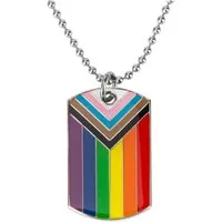 Ware aus aller Welt Kette mit Anhänger LGBTQ Halskette Regenbogen Lesbian Gay Bisexual Transgender CSD Pride (1-tlg)