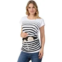 M.M.C. Umstandsshirt Baby Flucht mit Motiv