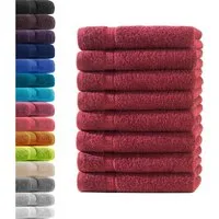 Hometex Premium Textiles Handtuch in Premium Qualität 500 g/m², Feinster Frottier-Stoff 100% Baumwolle, 8x Gästetuch, weich, saugfähig, extra schwer & flauschig