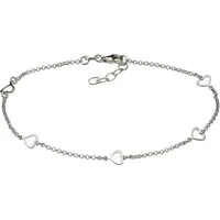 Vivance Fußkette 925 Silber Herz Motiv