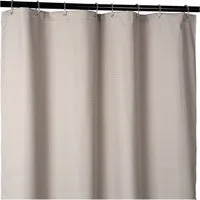 ANRO Duschvorhang WAFFEL Anti-Schimmel Waffel Hochwertig Badezimmervorhang Wasserperlend Breite 180 cm (Packung, 1-tlg., Duschvorhang inkl. Aufhängeringe), robuster Vorhang Stangenaufhängung 180x200cm Spa Design Creme