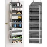 SpaceAid Hängeregal Organizer, Tür-Organizer mit 5 großen Fächern, 10 Mesh-Seitentaschen und klaren Fenstern, für Schlafzimmer, Badezimmer