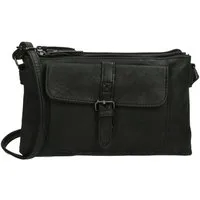 Christian Wippermann Umhängetasche Damen Tasche Schultertasche Umhängetasche Crossover Bag (1 tlg), Leder Optik Handtasche Schwarz