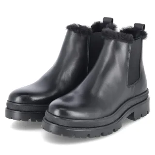 Fräulein Frida Chelsea Boots - Gr. 38 - Schwarz - Glattleder