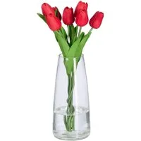 relaxdays Dekovase Vase aus Glas (1 St), transparent