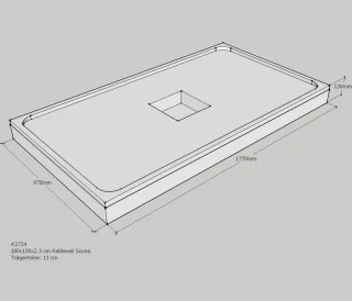 Neuesbad Wannenträger für Kaldewei Scona 1000x1800x23 SD24099