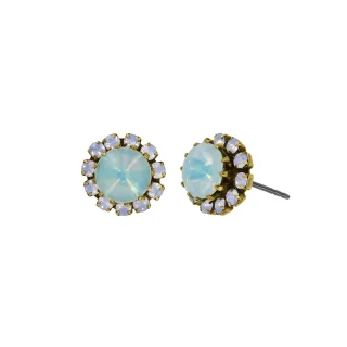 konplott - Ohrstecker - Sabrina Vintage blau/gold