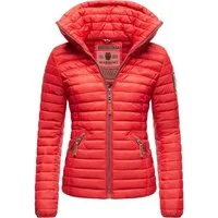 Marikoo Steppjacke Löwenbaby stylische Übergangsjacke mit abnehmbarer Kapuze