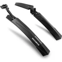 ROCKBROS Schutzblech Schutzblech Set Spritzschutz MTB (Geeignet für 26 Zoll, für Fahrräder, Mudguard, Schwarz), Vorne und Hinten
