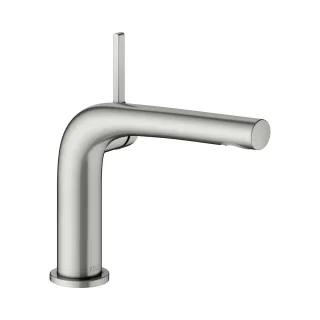 Keuco Waschtischarmatur 120 Edition 400 51504, o. Ablaufgrt., Edelstahl-finish, 51504060102 51504060102