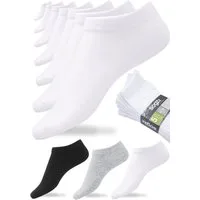 sogzz Sneakersocken 5-60 Paar Sneaker Socken aus 80% Baumwolle für Damen & Herren (39-42, Weiß, 30-Paar)