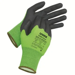 uvex C500 foam Schnittschutzhandschuh HPPE grün/grau 10 - 6049410