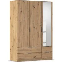 rauch Kleiderschrank Drehtürenschrank Schrank Garderobe Ankleide Schlafzimmer LAGOA (3 verschiedene Ausstattungen BASIC/CLASSIC/PREMIUM (inkl. SOFT-CLOSE) geräumige Schubladen, 3 Breiten, optional mit Aufsatz MADE IN GERMANY