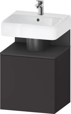 Duravit Qatego Waschtischunterbau wandhängend Graphit Supermatt 490x420x645 mm - QA4077L49800000 QA4077L49800000