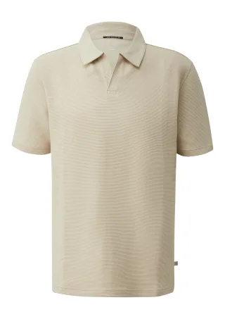 qs - Polo-Shirt beige - Gr. - XL