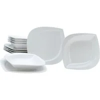 CreaTable Tafelservice Melbourne Creme (12-tlg), 6 Personen, Porzellan