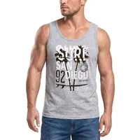 Neverless Tanktop Herren Tank-Top Surf Design San Diego Palmen Beach Strand Sommer mit Print