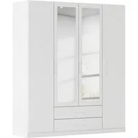 rauch Kleiderschrank Schrank Garderobe Ankleide GAMMA Breiten 91/136/181/226/271/315/360 cm (in 3 Ausstattungen BASIC/CLASSIC/PREMIUM (inkl. SOFT-CLOSE-Funktion) verschiedene Griff-Varianten, mit Spiegel TOPSELLER MADE IN GERMANY