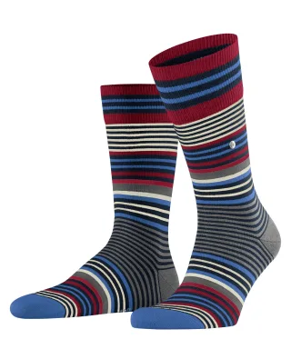 Burlington - Burlington Stripe Herren marine - Gr. - 43