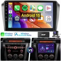 ESSGOO 9" Android 15 Autoradio Für Mazda 3 2003-2009 BK Carpaly Navi WIFI BT Autoradio (4+4GB optional, BT, FM AM SWC RDS)
