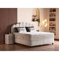 abc bedding Boxspringbett CALI - Luxus Stauraumbett, Boxbett mit Bettkasten - Doppelbett, Funktionsbett mit Bettkasten