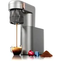 PURA COFFEE Filterkaffeemaschine C1 Kaffeemaschine mit PID-Präzisionsregelung, 20 Bar Heißaufheizung, Kalt & Heiß Brühen, Akku & Netzbetrieb, Tragbar für Zuhause, Büro, Outdoor usw.