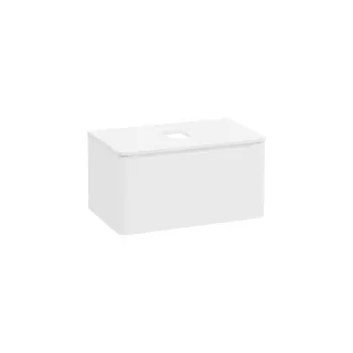 VitrA New Integra Round Waschtischunterschrank für Aufsatzwaschtisch mit 1 Weiß Matt,70042 70042