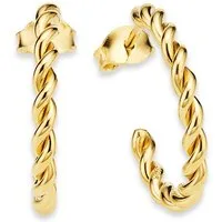 Bruno Banani Paar Creolen Schmuck Geschenk Silber 925 Ohrschmuck Ohrringe