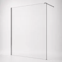welltime Walk-in-Dusche Tropea, Einscheibensicherheitsglas, (1 tlg), 8mm ESG und Antikalkversiegelung, Extra Dick, Extra Hoch