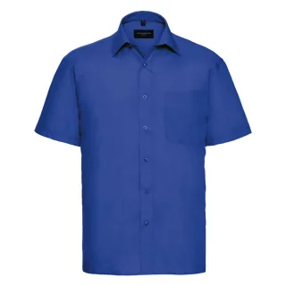 Russell Collection - "Classic" Hemd für Herren kurzärmlig (Helles Königsblau)