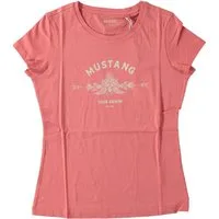 MUSTANG Kurzarmshirt Damen Style Alexia C Logo
