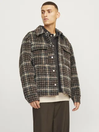 JACK&JONES - JORONTARIO JACKET chocolate brown - Gr. - L