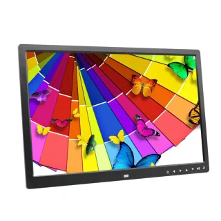 17 inch Screen Touch Button Digital Photo Frame LED Backlight 1080P HD Electronic Album HD Wall Mount Display Video Adve