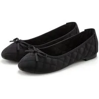 LASCANA Slipper, Schlüpfschuh, Freizeitschuh, Slip-On-Sneaker, Ballerina mit eleganter Schleifenapplikation VEGAN