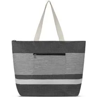 normani Strandtasche Tasche Baros, Schultertasche mit Reißverschluss Außentaschen