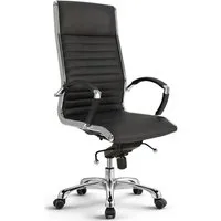 Versee Chefsessel VERSEE Montreal Bürostuhl Leder, 150kg belastbar, ergonomisch (Bürostuhl Drehstuhl für Home Office), mit Lendenstütze, höhenverstellbar, gepolstert, Wippmechanik