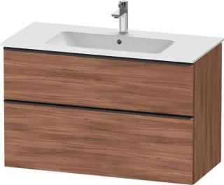 Duravit D-Neo Waschtischunterbau wandhängend Nussbaum Matt 1010x462x625 mm - DE43630BD790000 DE43630BD790000