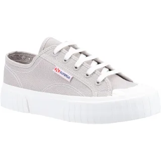 Superga 2630 Stripe 100% Baumwolle Damen Grau Colomba Turnschuhe