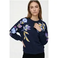 ONLY Sweatshirt ONLBROOKE L/S O-NECK FLOWER SWT Baumwollmischung, regular fit