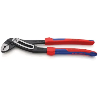 KNIPEX Alligator Wasserpumpenzange mit Mehrkomponenten-Hüllen schwarz atramentiert 300 mm - 8802300