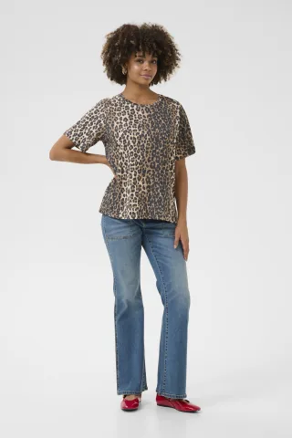 T-Shirt Boxy Fit Leopard